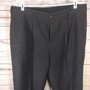Brooks Brothers Elliot Mens Charcoal Gray Pleated